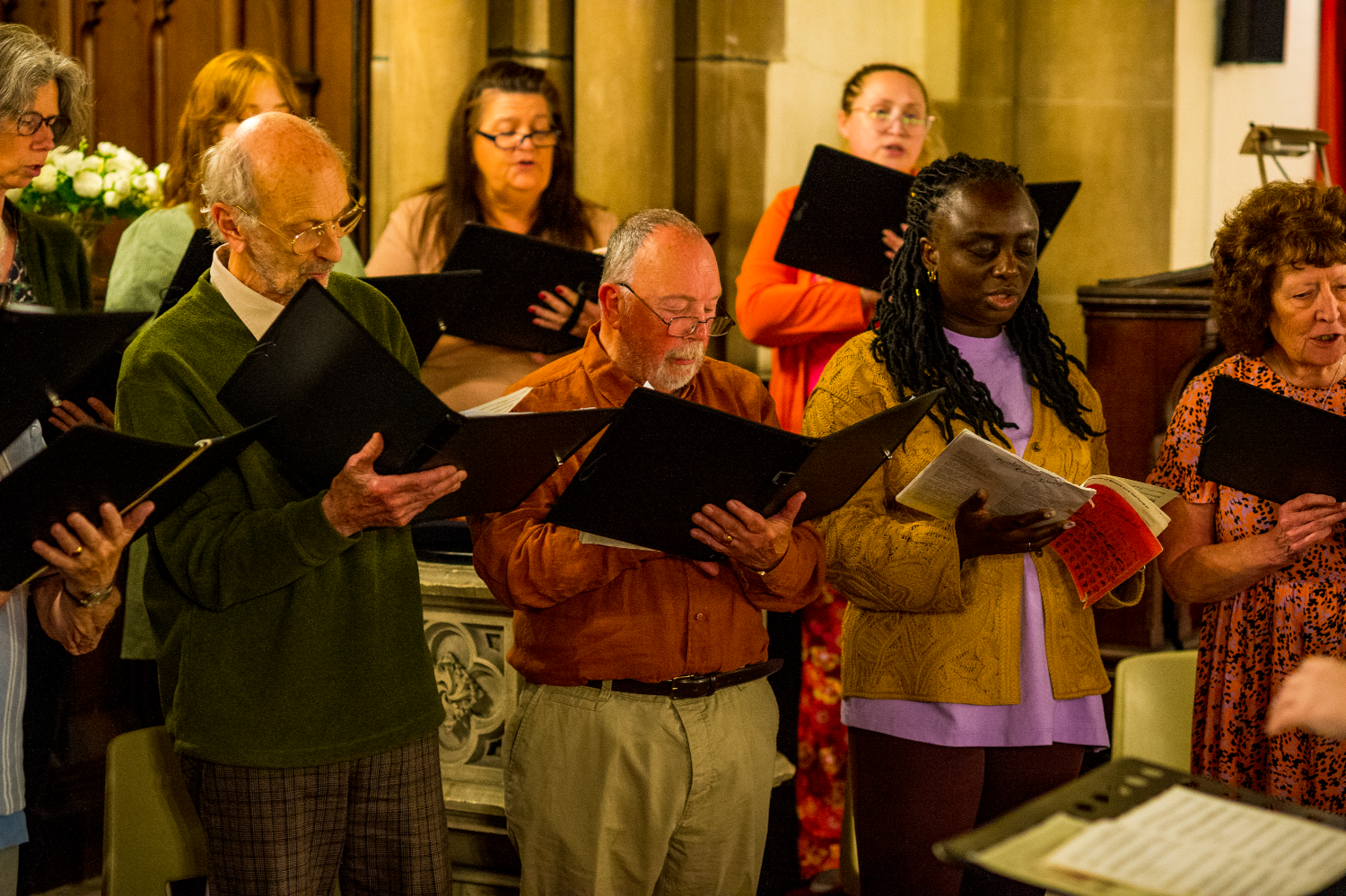 Choir in concert at Monton Unitarian, Summer 2026