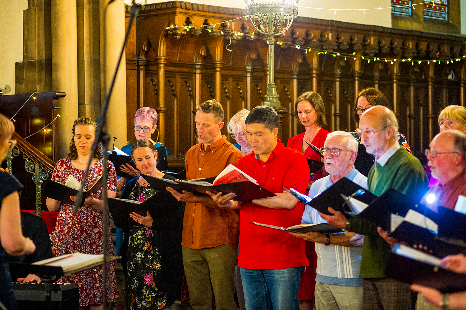 Choir performing at Monton Unitarian Church, Summer 2026